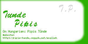 tunde pipis business card