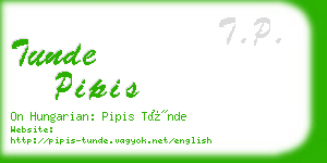 tunde pipis business card